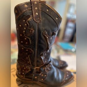 BED|STU Brown Leather Winter Boots